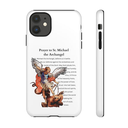 St. Michael Prayer Phone Case — Protective Archangel iPhone Cover