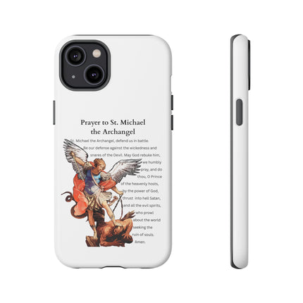 St. Michael Prayer Phone Case — Protective Archangel iPhone Cover