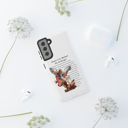 St. Michael Prayer Phone Case — Protective Archangel iPhone Cover