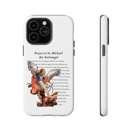 St. Michael Prayer Phone Case — Protective Archangel iPhone Cover