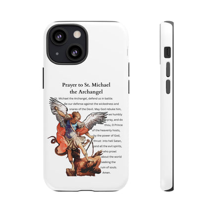 St. Michael Prayer Phone Case — Protective Archangel iPhone Cover