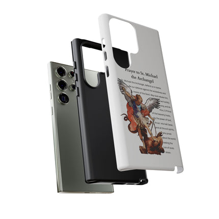 St. Michael Prayer Phone Case — Protective Archangel iPhone Cover