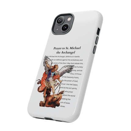 St. Michael Prayer Phone Case — Protective Archangel iPhone Cover