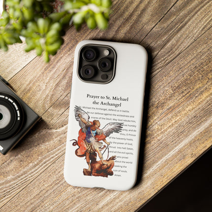 St. Michael Prayer Phone Case — Protective Archangel iPhone Cover