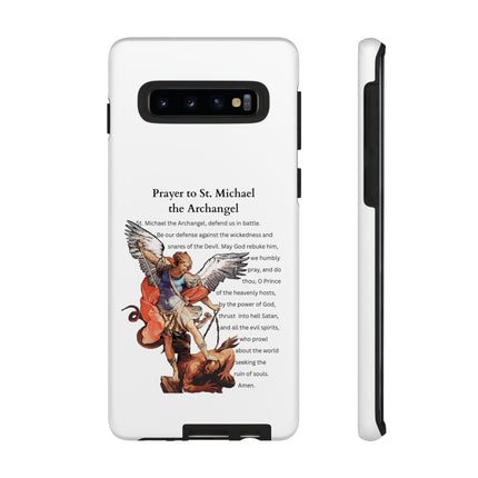 St. Michael Prayer Phone Case — Protective Archangel iPhone Cover