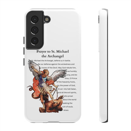 St. Michael Prayer Phone Case — Protective Archangel iPhone Cover