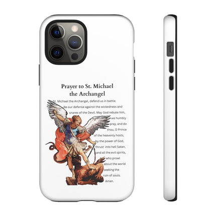 St. Michael Prayer Phone Case — Protective Archangel iPhone Cover