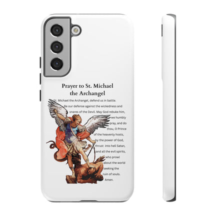 St. Michael Prayer Phone Case — Protective Archangel iPhone Cover