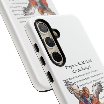 St. Michael Prayer Phone Case — Protective Archangel iPhone Cover