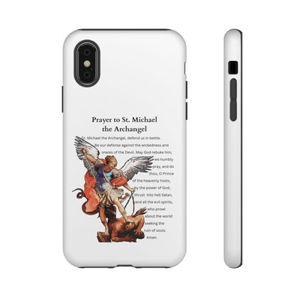 St. Michael Prayer Phone Case — Protective Archangel iPhone Cover