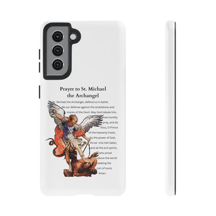 St. Michael Prayer Phone Case — Protective Archangel iPhone Cover