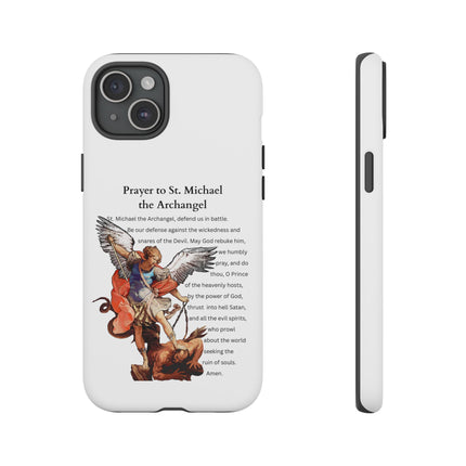 St. Michael Prayer Phone Case — Protective Archangel iPhone Cover