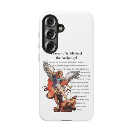 St. Michael Prayer Phone Case — Protective Archangel iPhone Cover