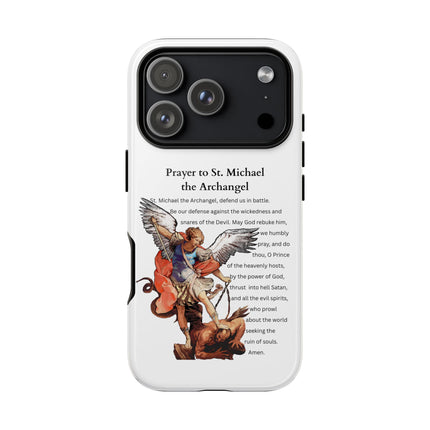 St. Michael Prayer Phone Case — Protective Archangel iPhone Cover