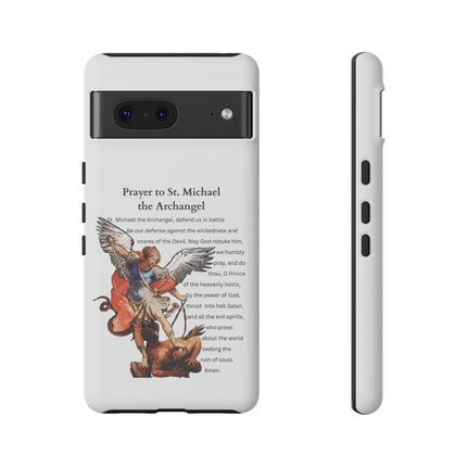 St. Michael Prayer Phone Case — Protective Archangel iPhone Cover