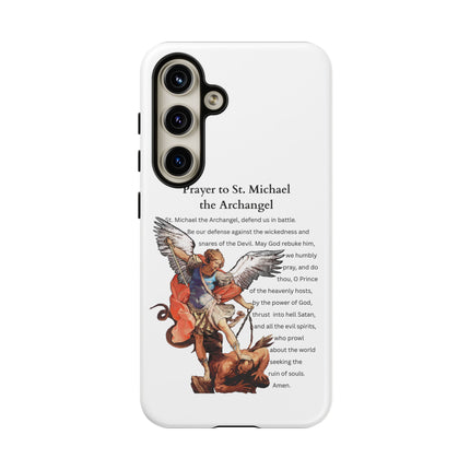 St. Michael Prayer Phone Case — Protective Archangel iPhone Cover