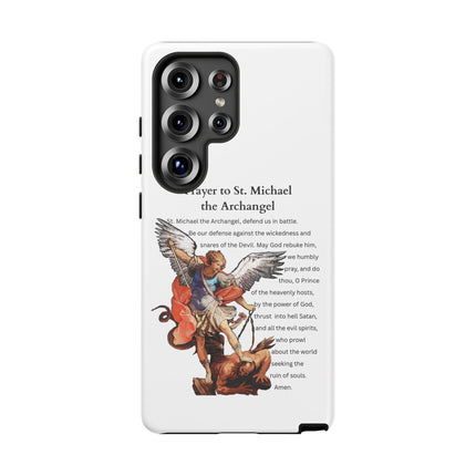 St. Michael Prayer Phone Case — Protective Archangel iPhone Cover