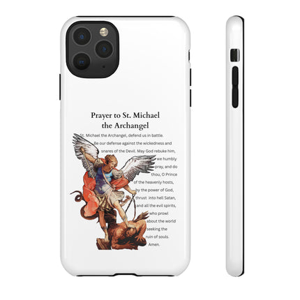 St. Michael Prayer Phone Case — Protective Archangel iPhone Cover