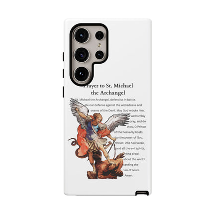 St. Michael Prayer Phone Case — Protective Archangel iPhone Cover