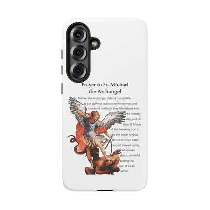 St. Michael Prayer Phone Case — Protective Archangel iPhone Cover