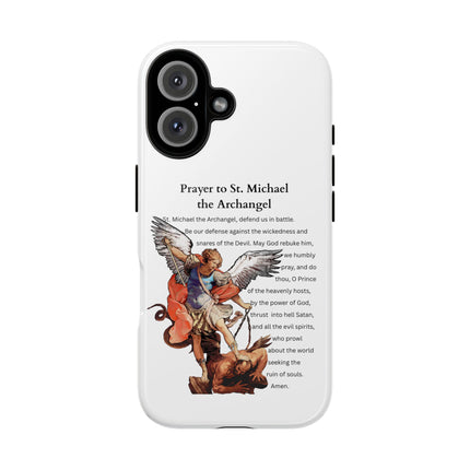 St. Michael Prayer Phone Case — Protective Archangel iPhone Cover