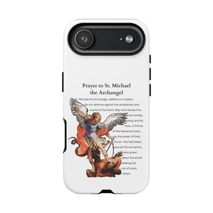 St. Michael Prayer Phone Case — Protective Archangel iPhone Cover