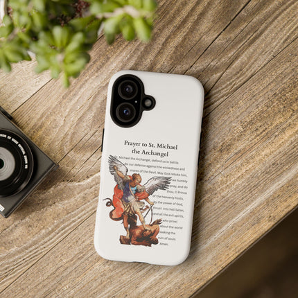 St. Michael Prayer Phone Case — Protective Archangel iPhone Cover