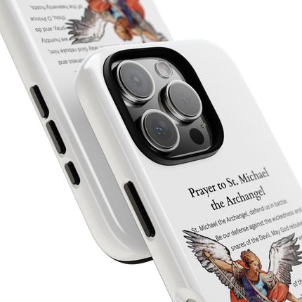 St. Michael Prayer Phone Case — Protective Archangel iPhone Cover