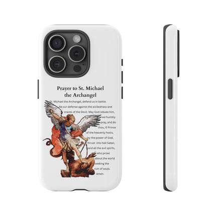 St. Michael Prayer Phone Case — Protective Archangel iPhone Cover