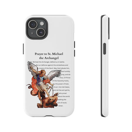 St. Michael Prayer Phone Case — Protective Archangel iPhone Cover