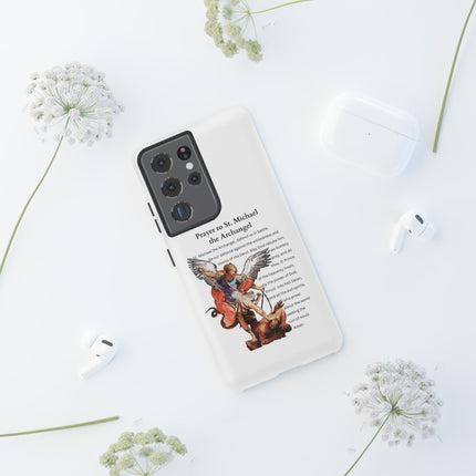 St. Michael Prayer Phone Case — Protective Archangel iPhone Cover