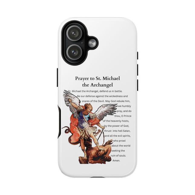 St. Michael Prayer Phone Case — Protective Archangel iPhone Cover