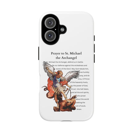 St. Michael Prayer Phone Case — Protective Archangel iPhone Cover