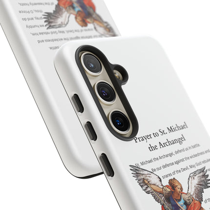 St. Michael Prayer Phone Case — Protective Archangel iPhone Cover