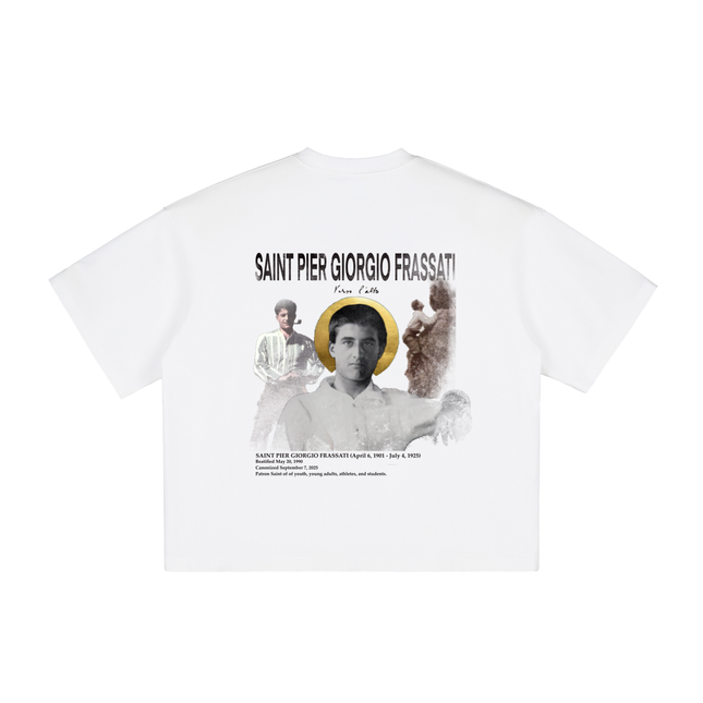 Saint Pier Giorgio Frassati catholic saint T-shirt. Christian Clothing